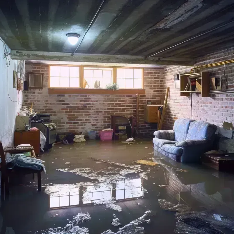 Flooded Basement Cleanup in Brooks, ME