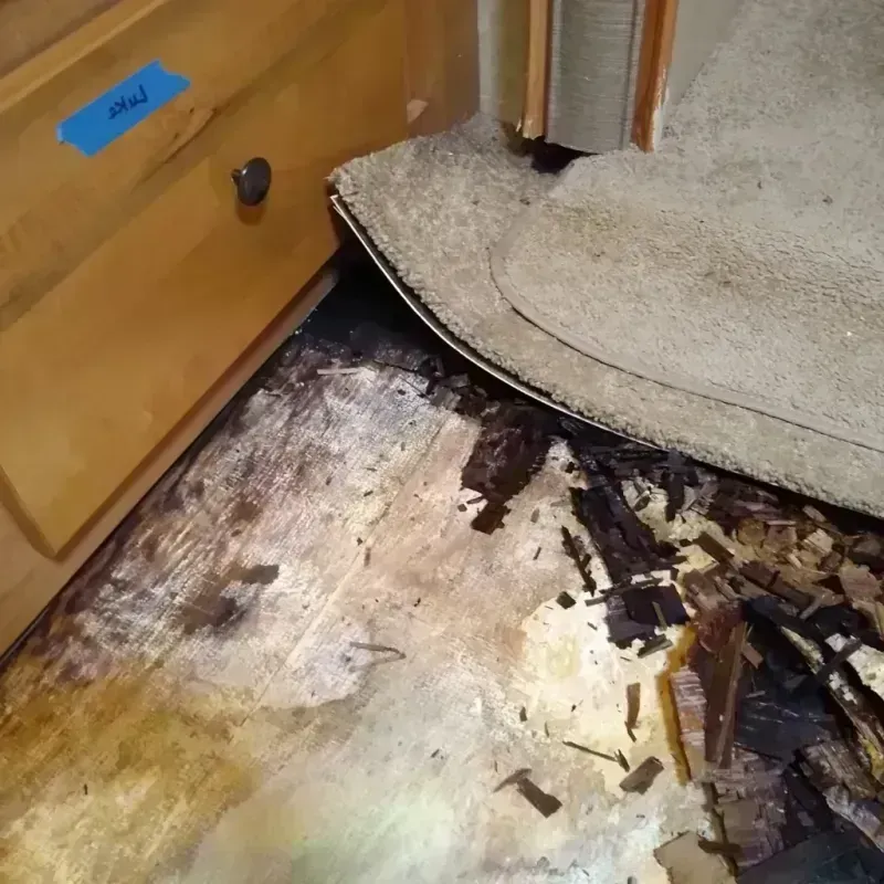 Wood Floor Water Damage in Brooks, ME